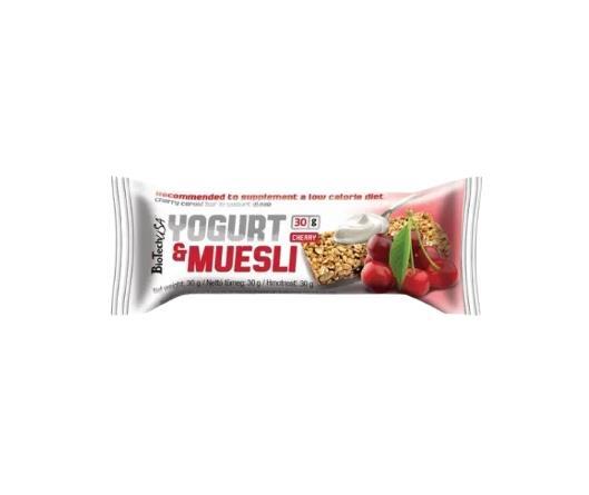 Батончик Biotech Yogurt & Muesli cherry, 30 г