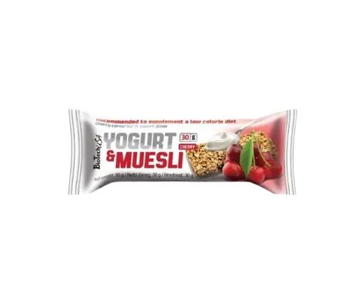 Батончик Biotech Yogurt & Muesli вишня, 30 г