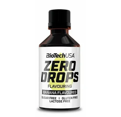 Підсолоджувач Biotech Zero Drops банан, 50 мл