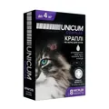 Краплі на холку Unicum Complex від бліх, кліщів і гельмінтів для кішок вагою 0-4 кг, 4 піпетки