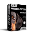 Краплі на холку Unicum Premium від бліх і кліщів для собак вагою до 4 кг, 3 штуки