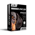 Краплі на холку Unicum Premium від бліх і кліщів для собак вагою до 4 кг, 3 штуки