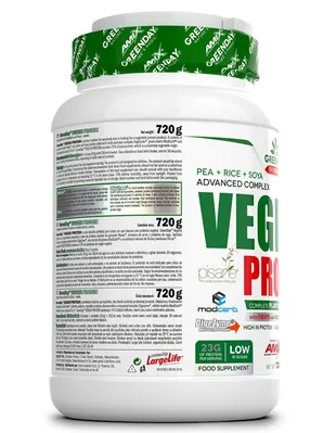 Протеїн рослинний змішаний Amix Nutrition GreenDay VegeFiit Protein арахіс-шоколад-карамель, 720 г