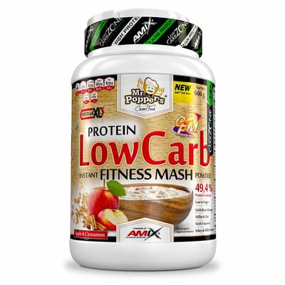 Смесь протеиновая Amix Nutrition Mr.Popper's Low Carb Fitness Mash для приготовления каш яблоко-корица, 600 г