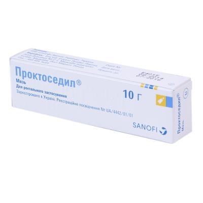 Проктоседил мазь по 10 г в тубах с апплик.