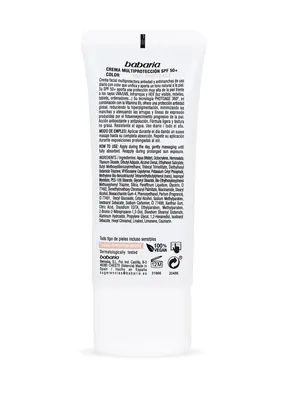 Крем сонцезахисний для обличчя Babaria SPF50+ антивіковий тонуючий, 50 мл