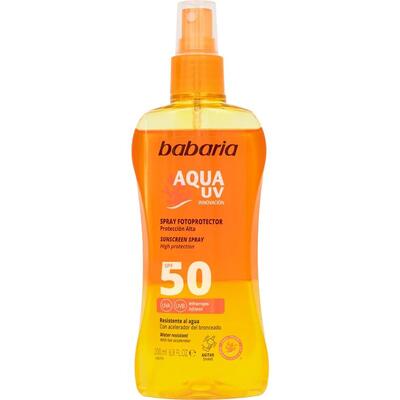 Спрей солнцезащитный Babaria Aqua UV SPF50 двухфазный, 200 мл