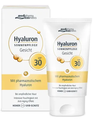 Крем для обличчя Medipharma Cosmetics Hyaluron сонцезахисний з SPF30 антивіковий, 50 мл