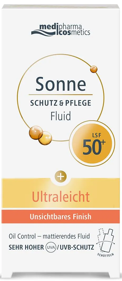 Флюїд для обличчя Medipharma Cosmetics Sonne SPF50+ сонцезахисний матуючий, 50 мл