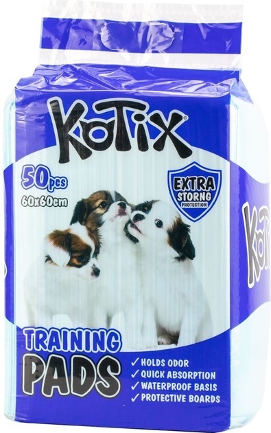 Пеленки для собак Kotix Premium 60 x 60 см, 50 штук