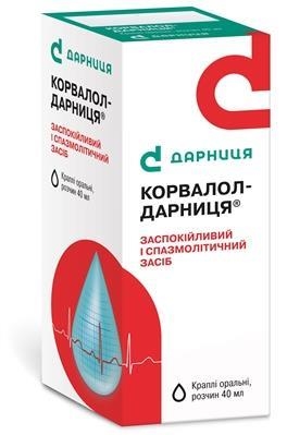 Корвалол-Дарницякрапліор.,р-нпо40млуфлак.