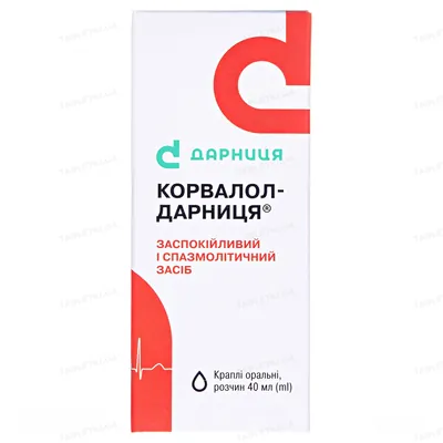 Корвалол-Дарниця краплі ор., р-н по 40 мл у флак.