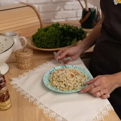 Каша рисова Slavna stravа з м'ясом курки та овочами сублімована, 90 г