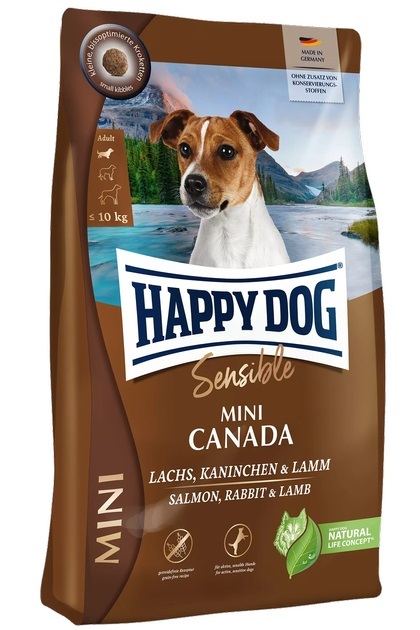 Корм сухой Happy Dog Sensible Mini Canada для собак мелких пород, 800 г