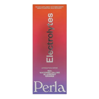 Електроліти Perla Helsa Electrolytes Mix зі смаком лохини, апельсина, кавуна та лайму, 9 стіків по 10 г