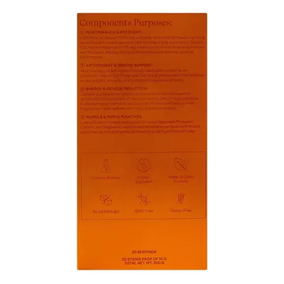 Електроліти Perla Helsa Electrolytes зі смаком апельсина, 20 стіків по 10 г