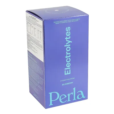 Електроліти Perla Helsa Electrolytes зі смаком лохини, 20 стіків по 10 г