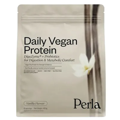 Протеїн гороховий ізолят Perla Helsa Daily Vegan Protein, ваніль, 450 г