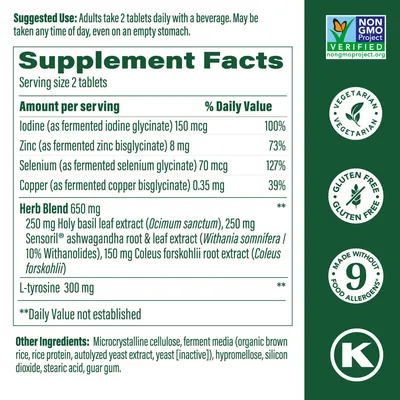 Комплекс MegaFood Thyroid Strength, 60 таблеток