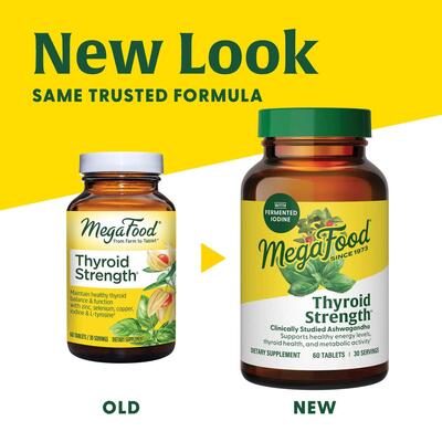 Комплекс для щитовидной железы MegaFood Thyroid Strength, 60 таблеток