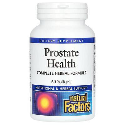 Здоровье простаты Natural Factors Prostate Health Complete Herbal Formula, 60 капсул