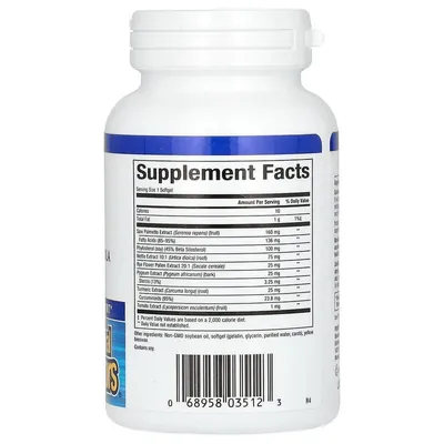 Здоров'я простати Natural Factors Prostate Health Complete Herbal Formula, 60 капсул