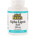 Альфа-ліпоєва кислота Natural Factors Alpha-Lipoic Acid 200 мг, 120 капсул