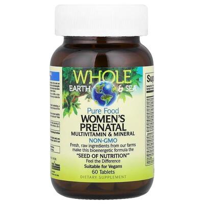Витамины и минералы для беременных женщин Natural Factors Whole Earth & Sea Women's Prenatal Multivitamin & Mineral, 60 таблеток