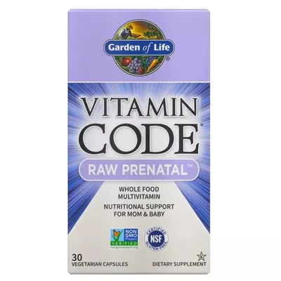 Мультивітаміни для вагітних Garden of Life Vitamin Code RAW Prenatal, 30 вегетаріанських капсул