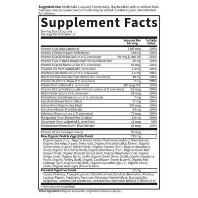 Мультивітаміни для вагітних Garden of Life Vitamin Code RAW Prenatal, 30 вегетаріанських капсул