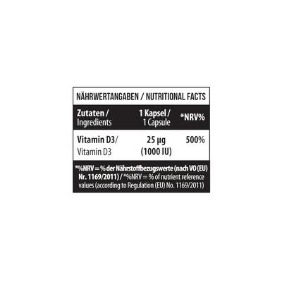 Витамин Д3 MST Nutrition Vitamin D3 1000 МЕ, 120 капсул