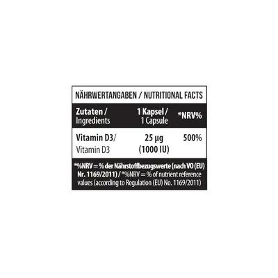 Вітамін Д3 MST Nutrition Vitamin D3 1000 МО, 120 капсул