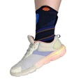 Бандаж на голеностопный сустав Thuasne Novelastic Sport 0280 с перекрестными ремнями, цвет черный, размер S