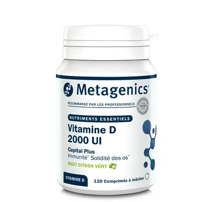 Вітамін Д Metagenics Vitamine D 2000 МО таблетки зі смаком лайма №120