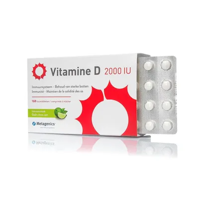 Вітамін Д Metagenics Vitamine D 2000 МО таблетки зі смаком лайма №120