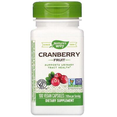 Клюква Nature's Way Cranberry экстракт ягод 930 мг, 100 капсул