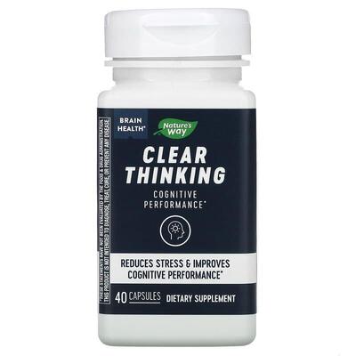 Здоровье мозга и ясность мышления Nature's Way Clear Thinking, 40 капсул