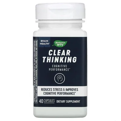 Здоров'я мозку та ясність мислення Nature's Way Clear Thinking, 40 капсул