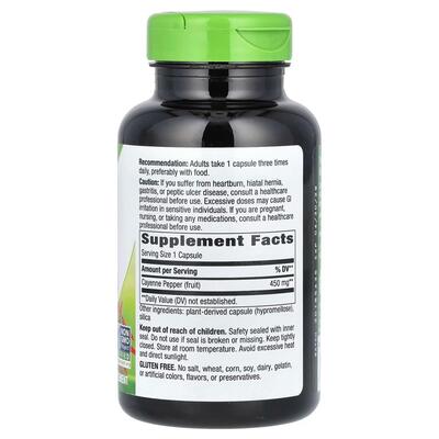 Кайенский перец Nature's Way Cayenne 40,000 SHU/г, 180 капсул