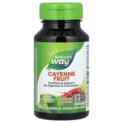 Кайенский перец Nature's Way Cayenne 40,000 SHU/г, 100 капсул