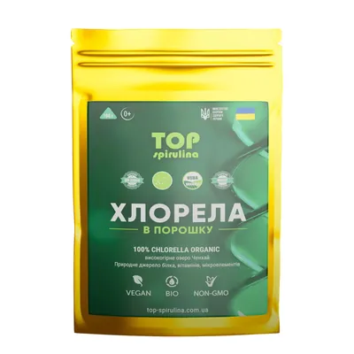 Хлорела озера Ченхай TOP Spirulina в порошку, 100 г