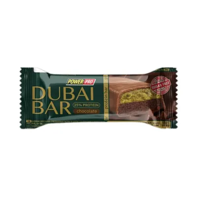 Батончик протеїновий Power Pro Dubai Bar 25% протеїну, без цукру зі смаком шоколаду, 10 штук по 50 г