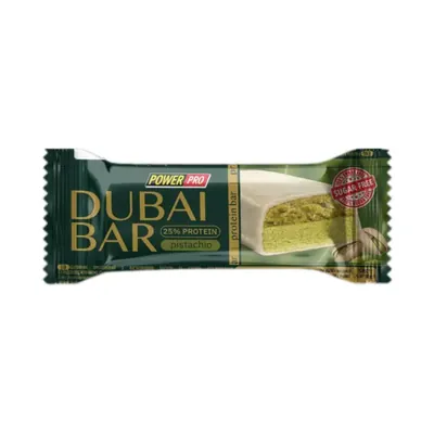Батончик протеїновий Power Pro Dubai Bar 25% протеїну, без цукру зі смаком фісташки, 10 штук по 50 г