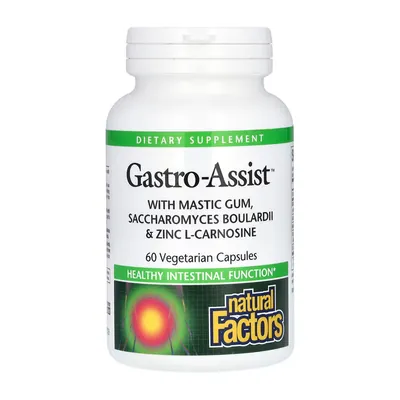 Комплекс для підтримки функції кишечника Natural Factors GastroAssist, 60 веганських капсул