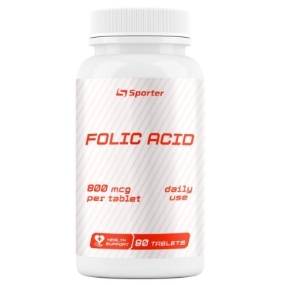 Фолиевая кислота Sporter таблетки по 800 мкг №90