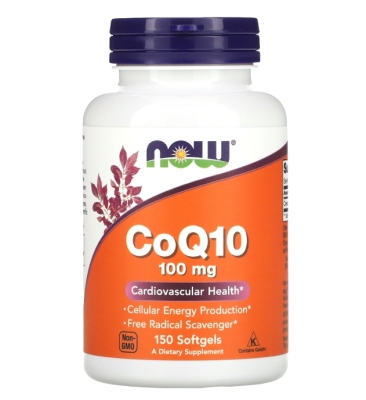 Коэнзим Q10 NOW CoQ10 100 мг мягкие капсулы №150