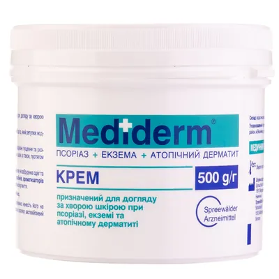 Крем Mediderm при псоріазі, екземі, атопічному дерматиті, 500 г