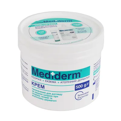 Крем Mediderm при псоріазі, екземі, атопічному дерматиті, 500 г