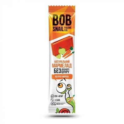 Мармелад Bob Snail Jelly яблоко-морковь, 38 г