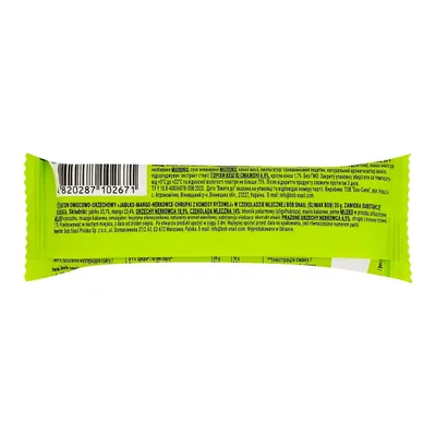 Батончик Bob Snail Bar яблуко, манго, кеш'ю, кріспи кіноа з молочним шоколадом, 35 г